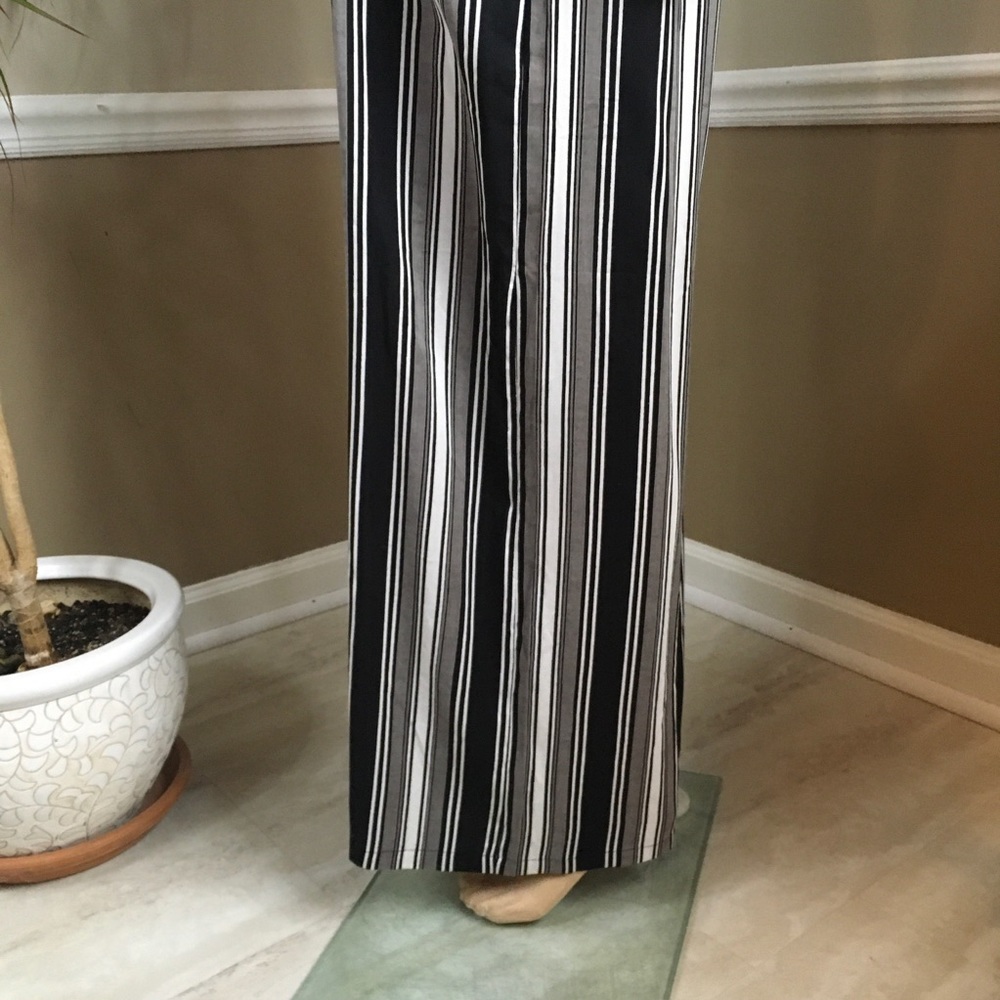 STRETCH  SMOCK WAIST WIDE LEG PANTS with POCKETS - Picture 8 of 15
